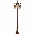 Designers Fountain Berkshire 3-Light Burnished Antique Copper Cast Aluminum Line Voltage Outdoor  Post Light 20613-BAC